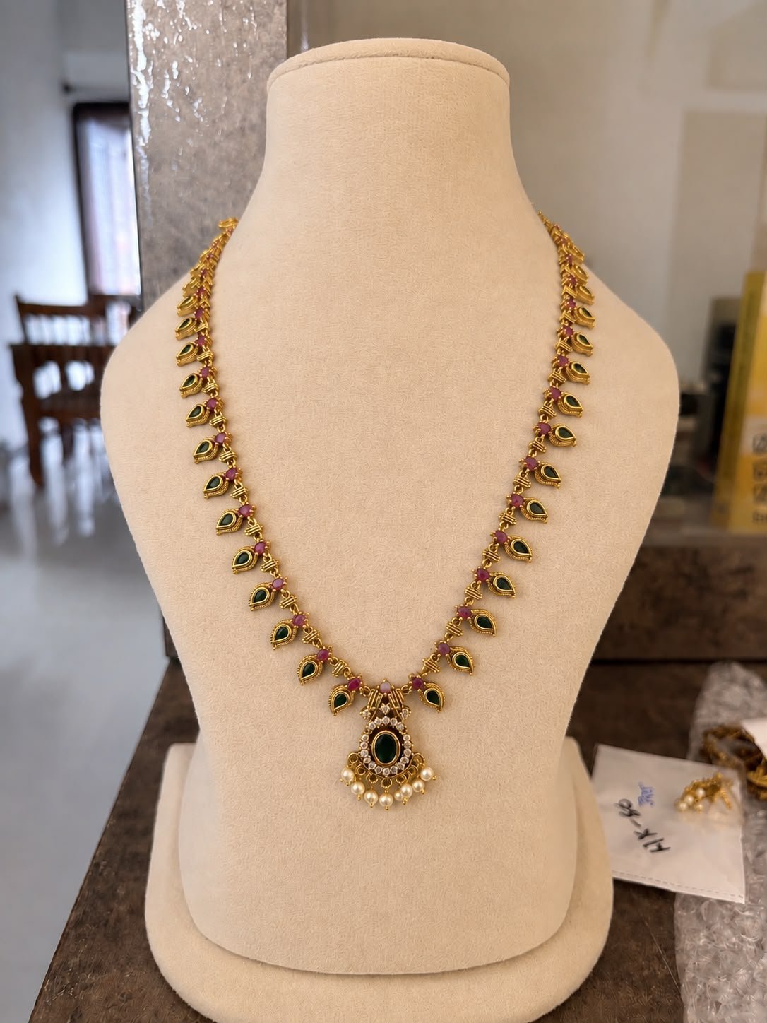 gold replica long palakka — view 1