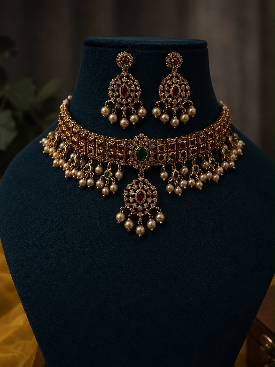 Kemp bridal guttapusalu choker