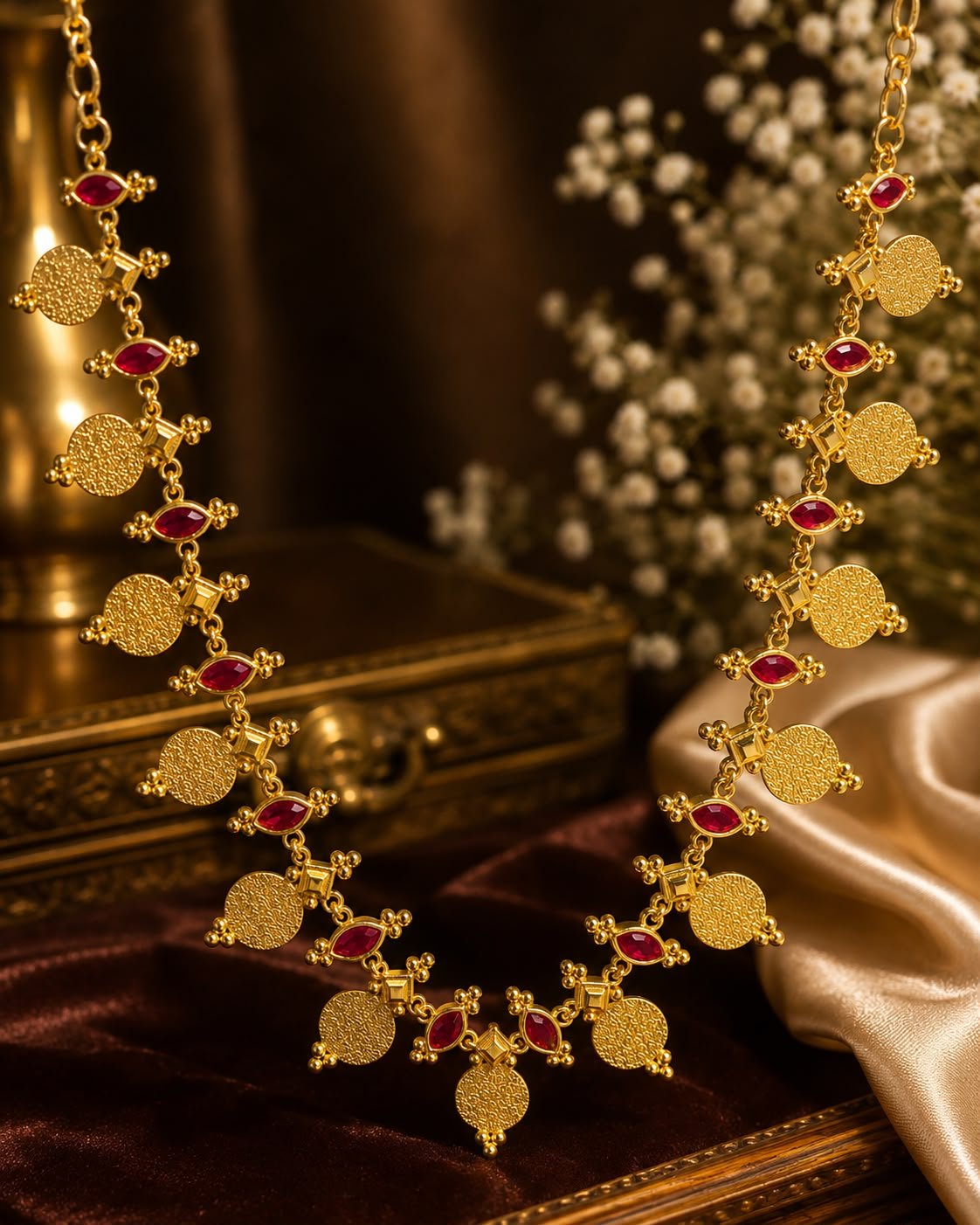 18K Plated Non Idol Coin Necklace — view 2