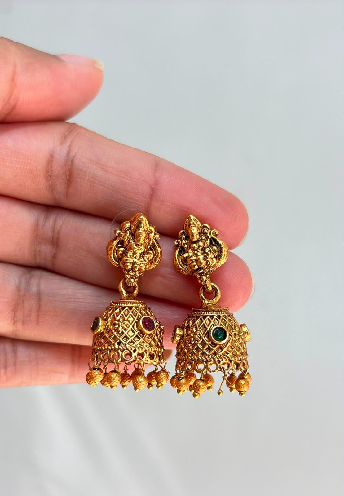 Lakshmi Nagas With Golden Drops — view 2