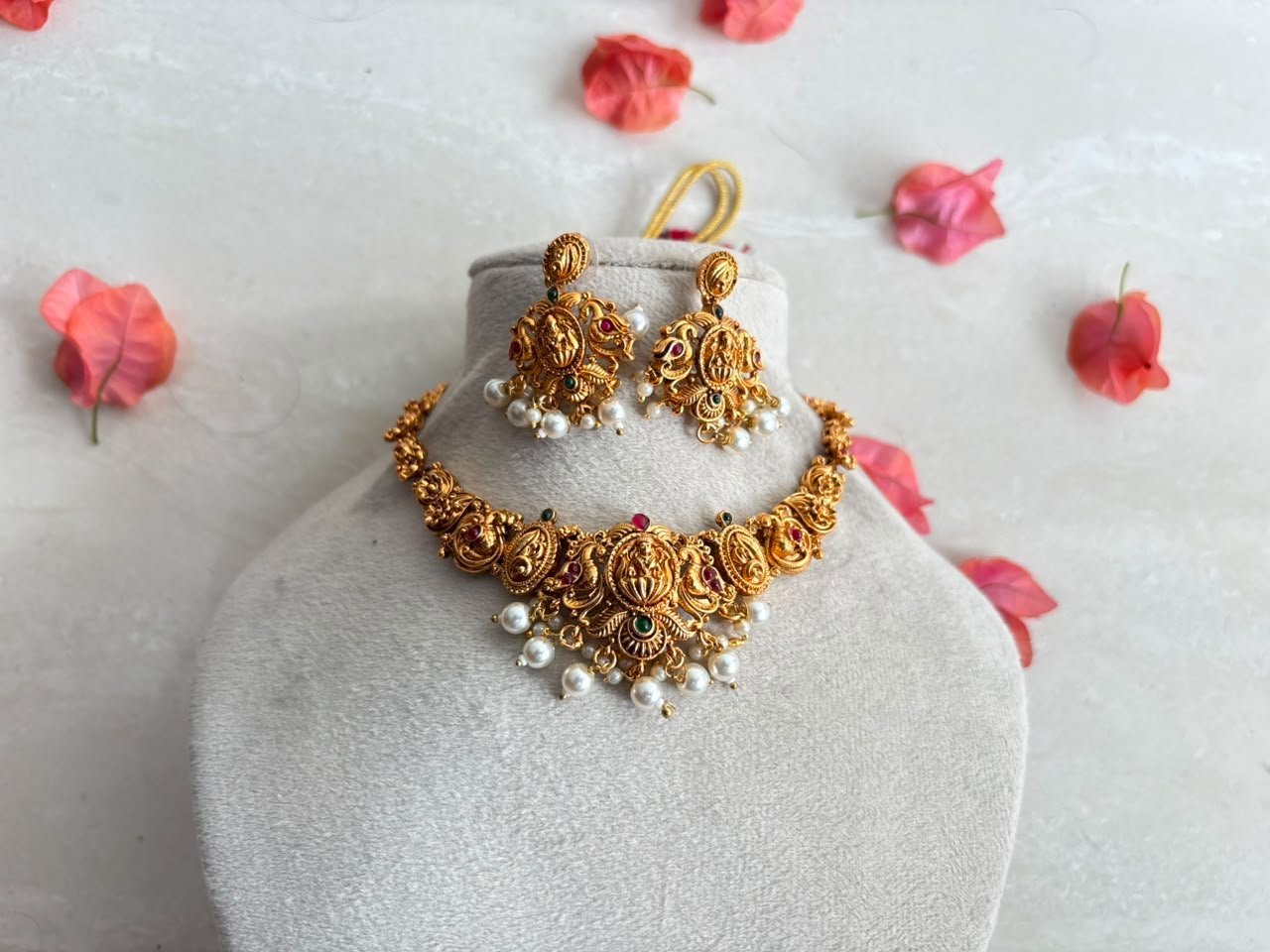 Golden Replica Nagas with Pearls — view 1