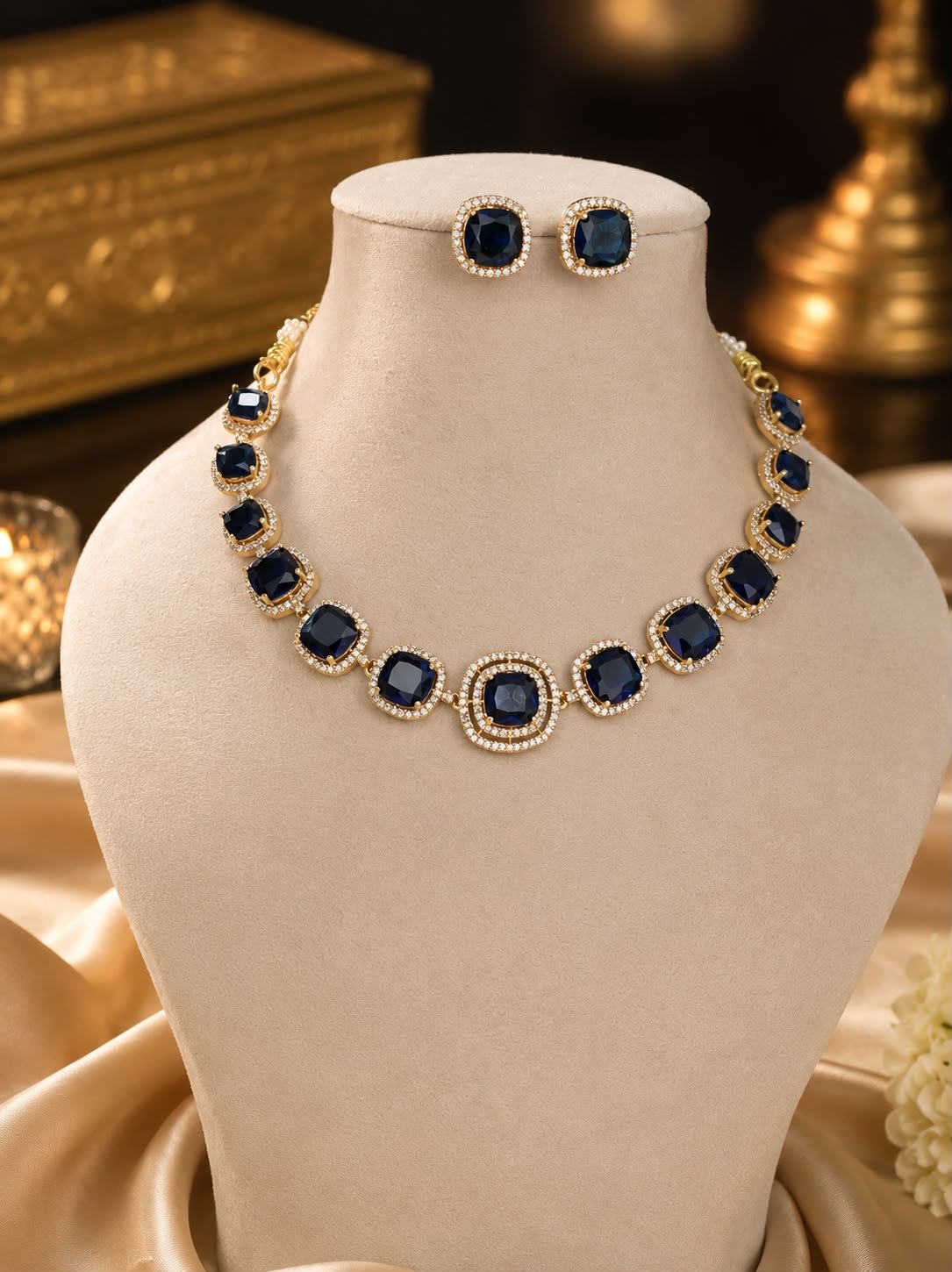 Royal Blue Premium Necklace — view 1