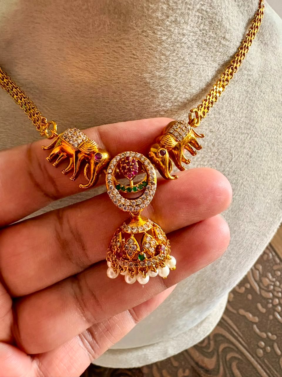 Kids Friendly Elephant Necklace — view 2
