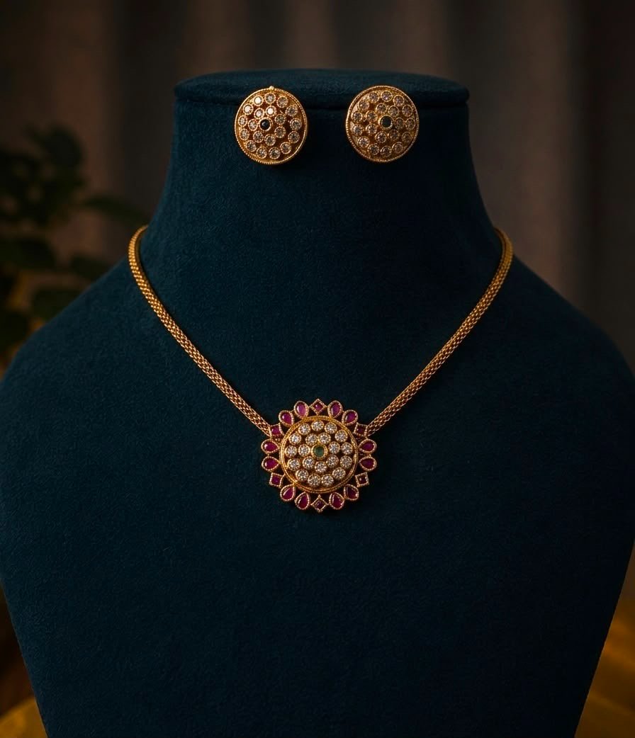 Floral Cluster Choker