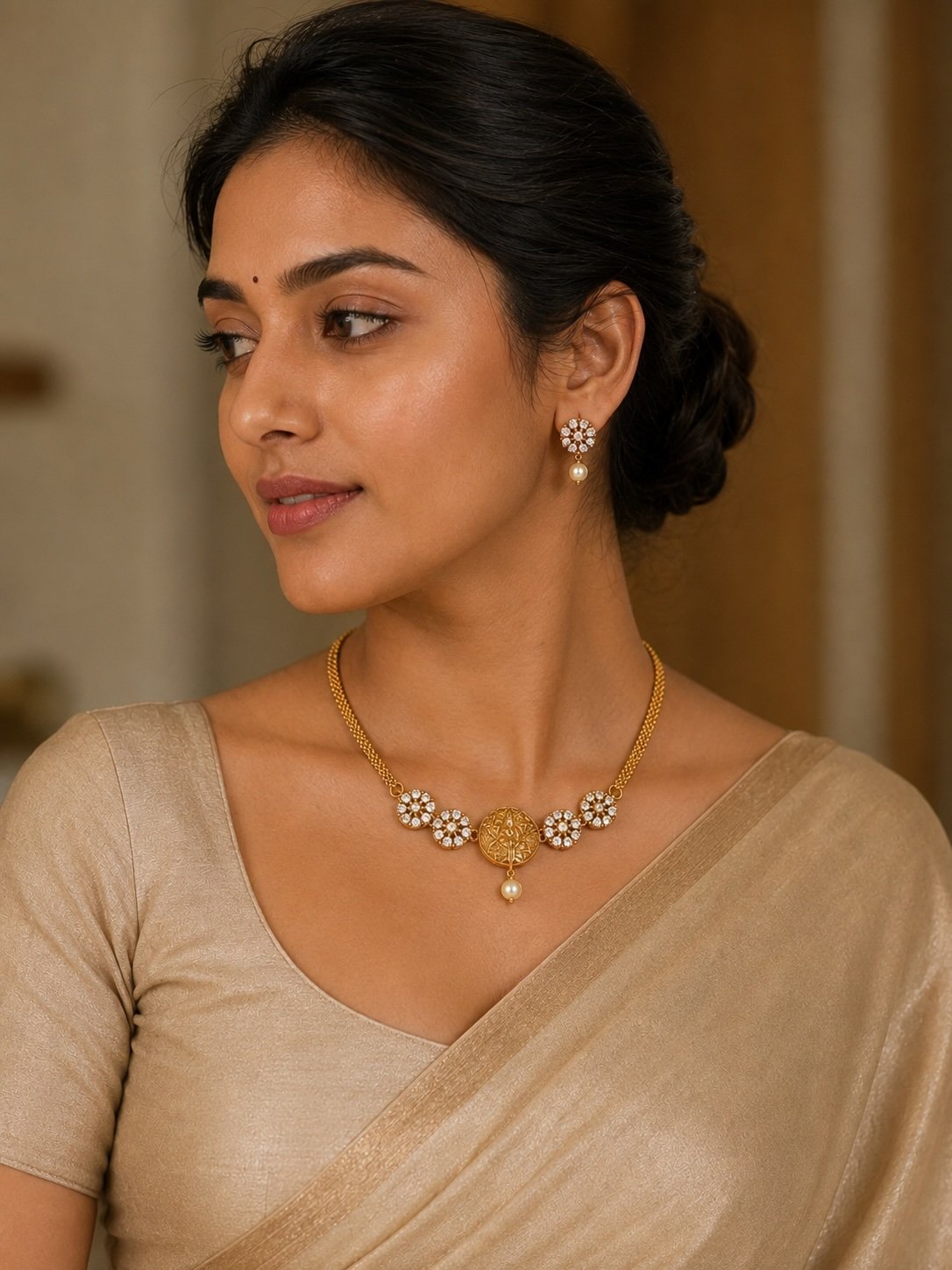 Multi pendant choker
