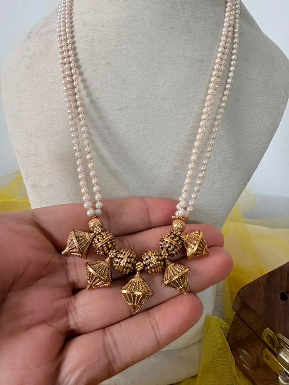 3 Layered pearl haram set 2 — view 2
