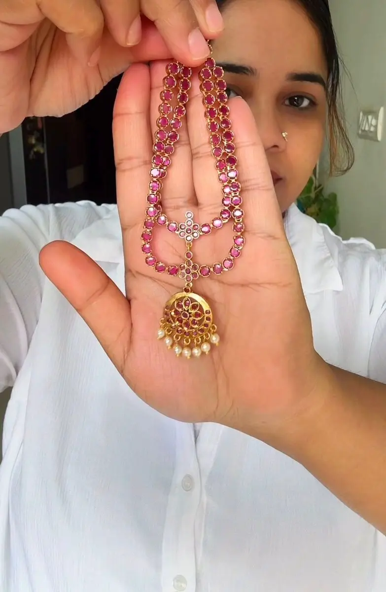 Multi Layered Ruby Attigai — view 1