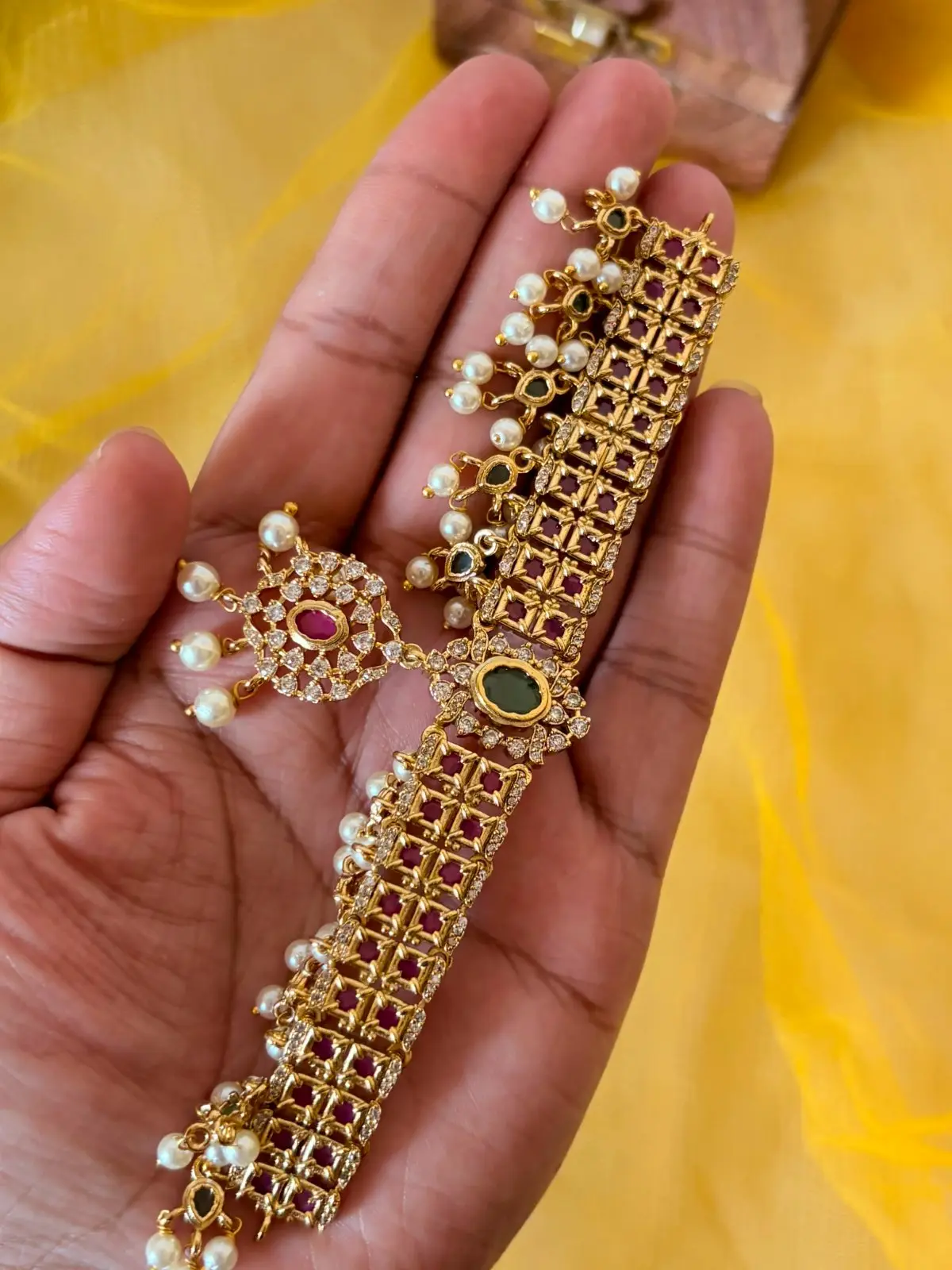 Kemp bridal guttapusalu choker — view 3