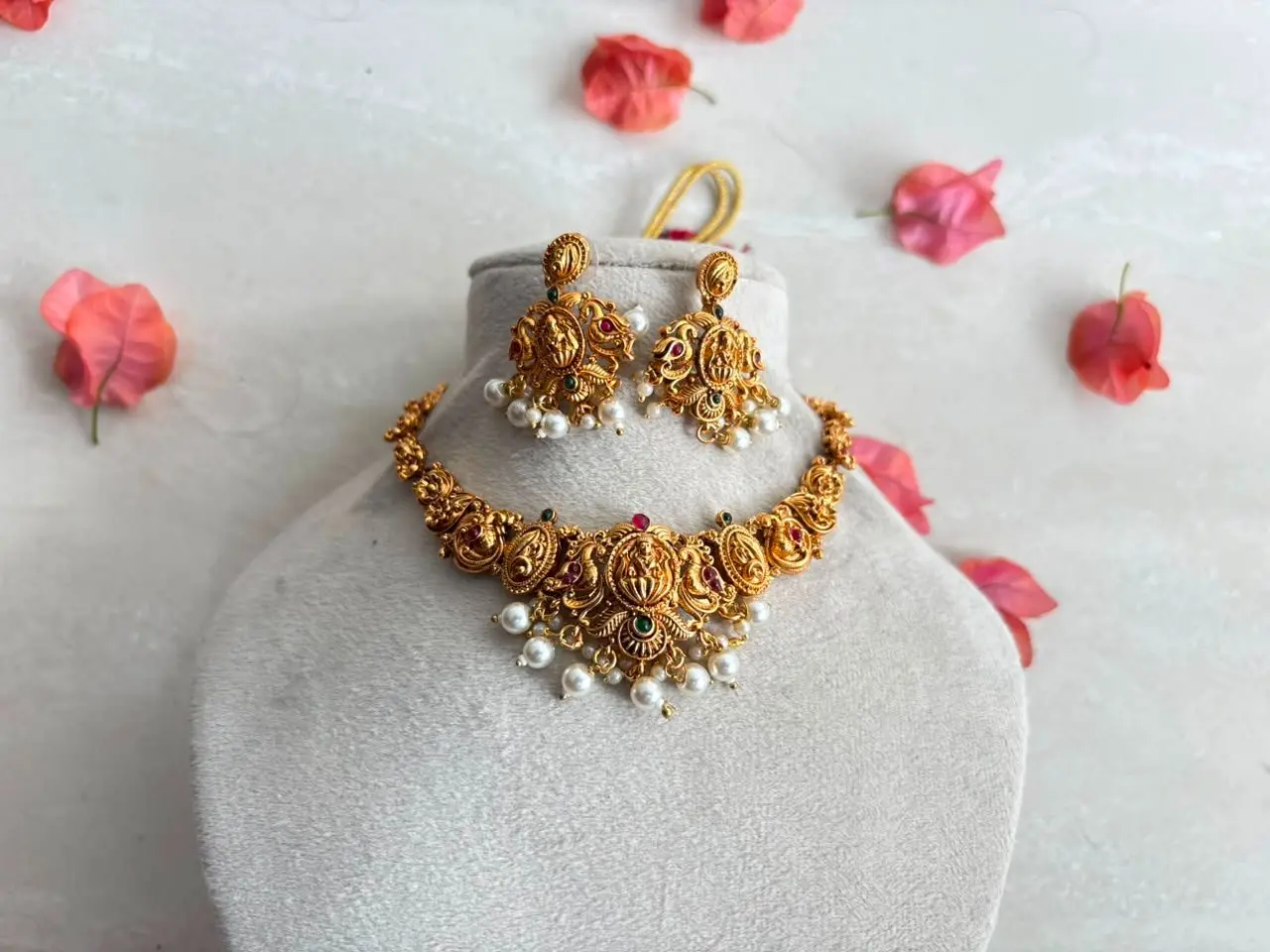 Golden Replica Nagas with Pearls