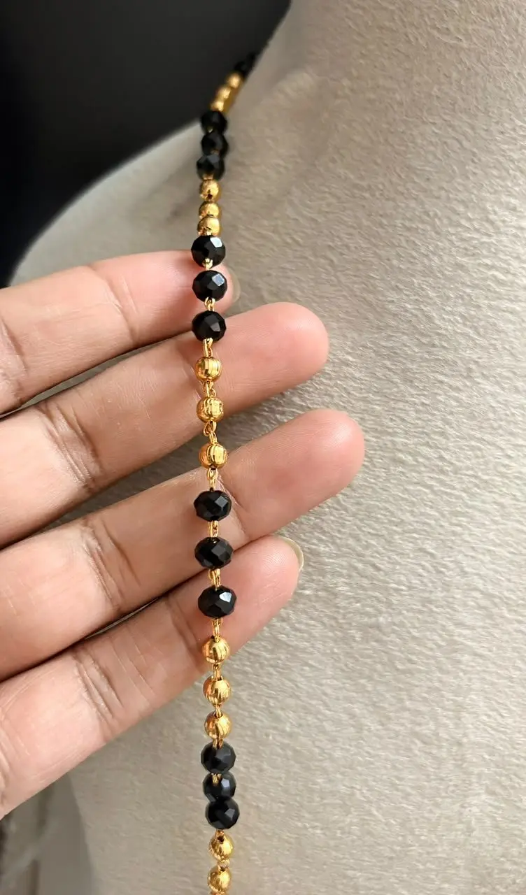 5mm Black Crystal Chain(Karimani) — view 2