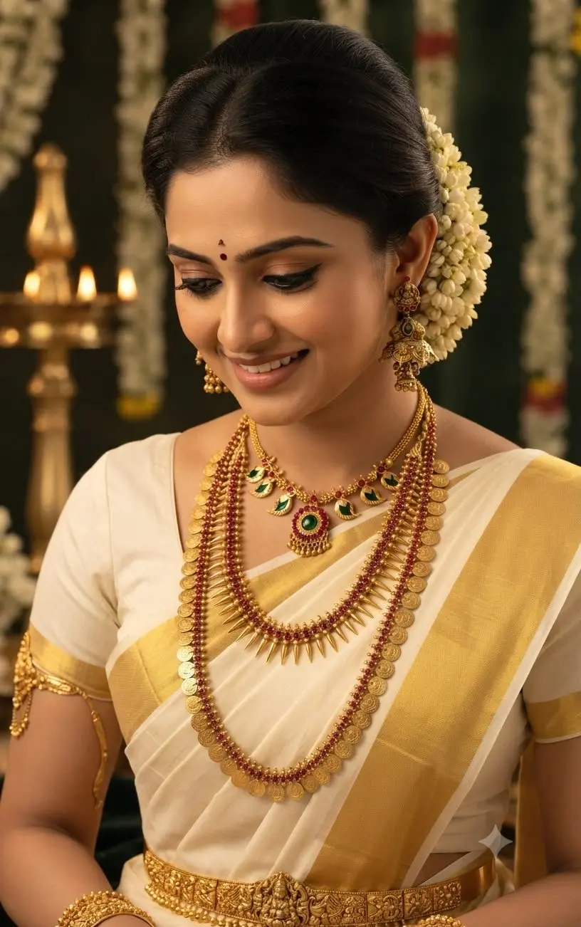 Kerala Traditional Bridal Combo — view 2