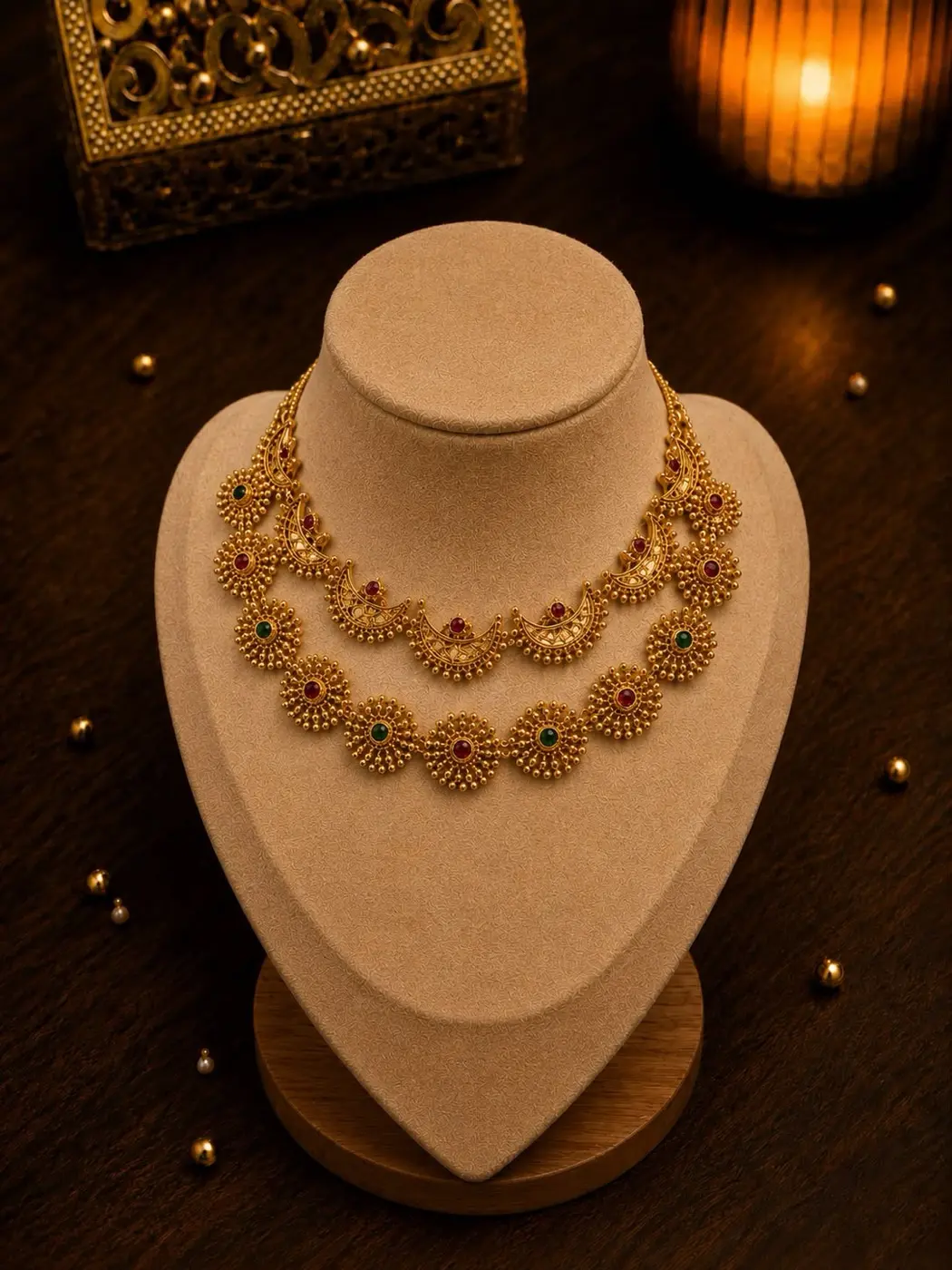 Half-Moon & Bloom Layered Set — view 1