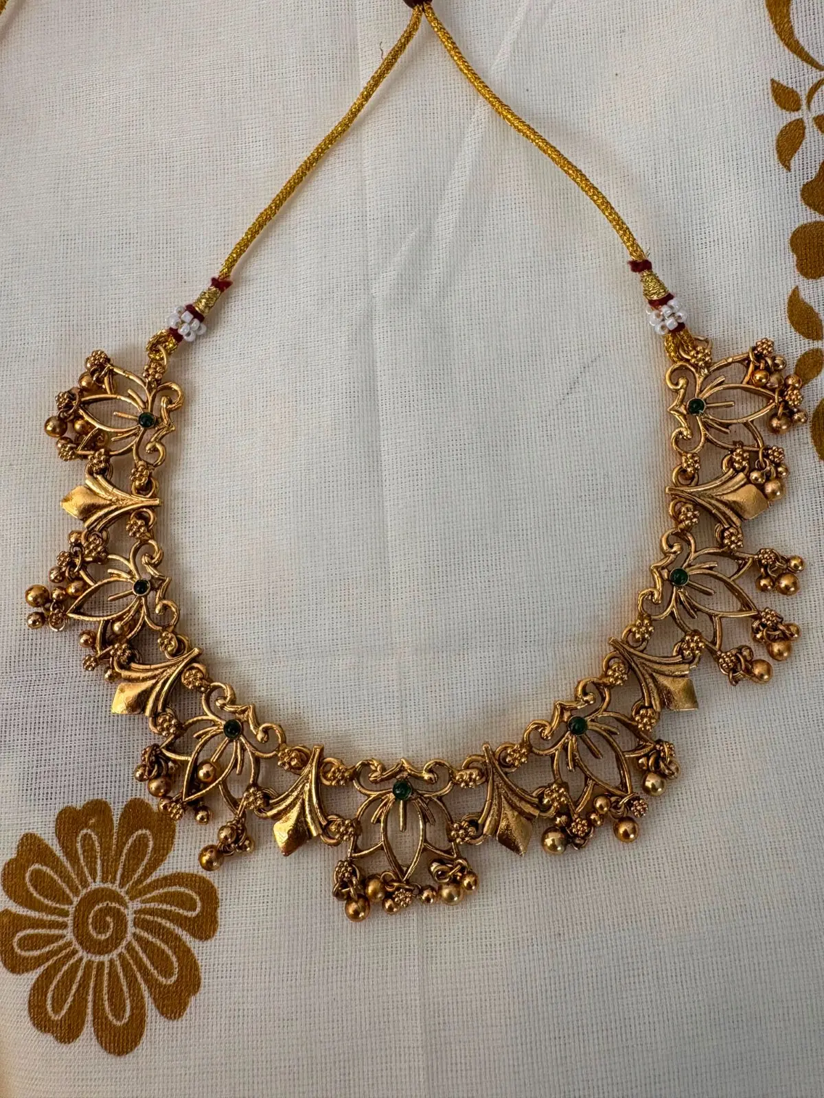 Golden Lotus Necklace — view 2