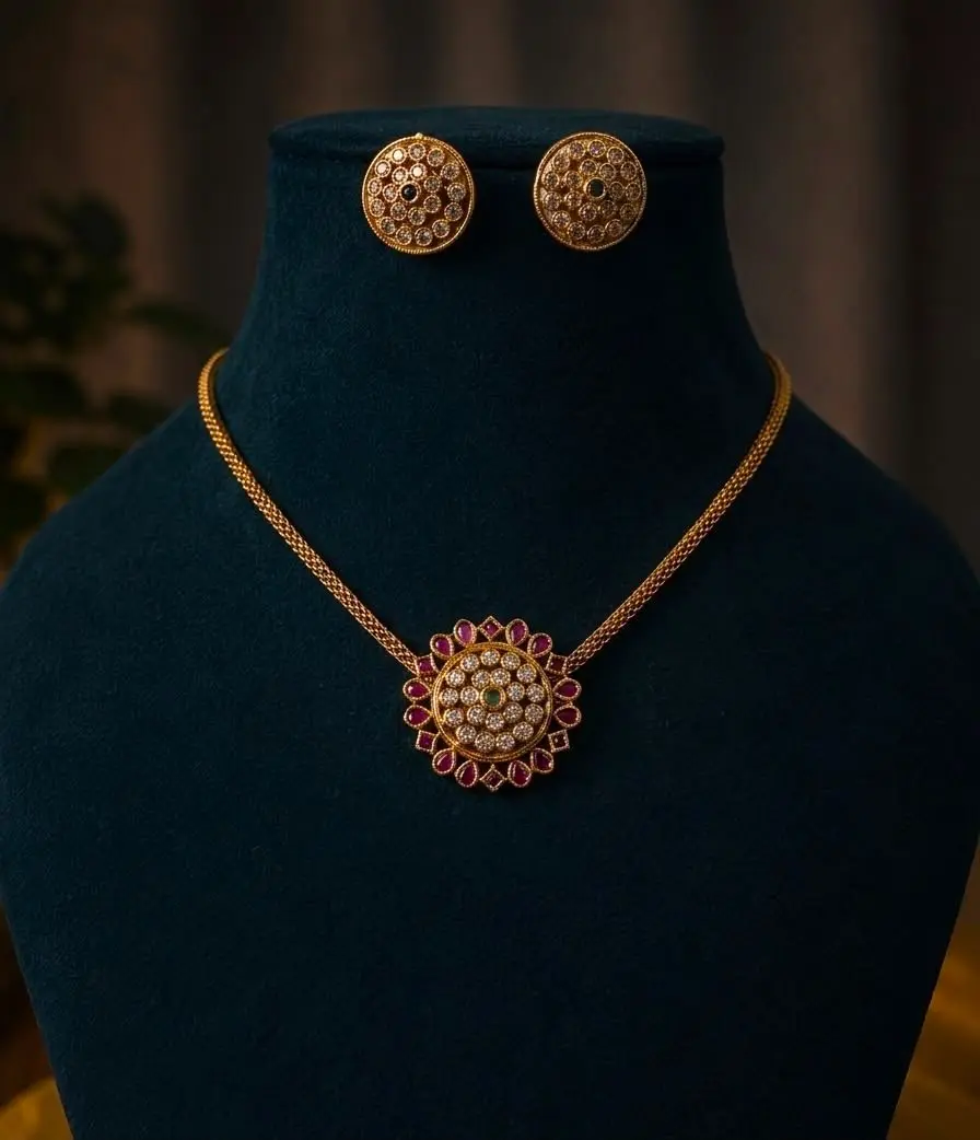 Floral Cluster Choker — view 1