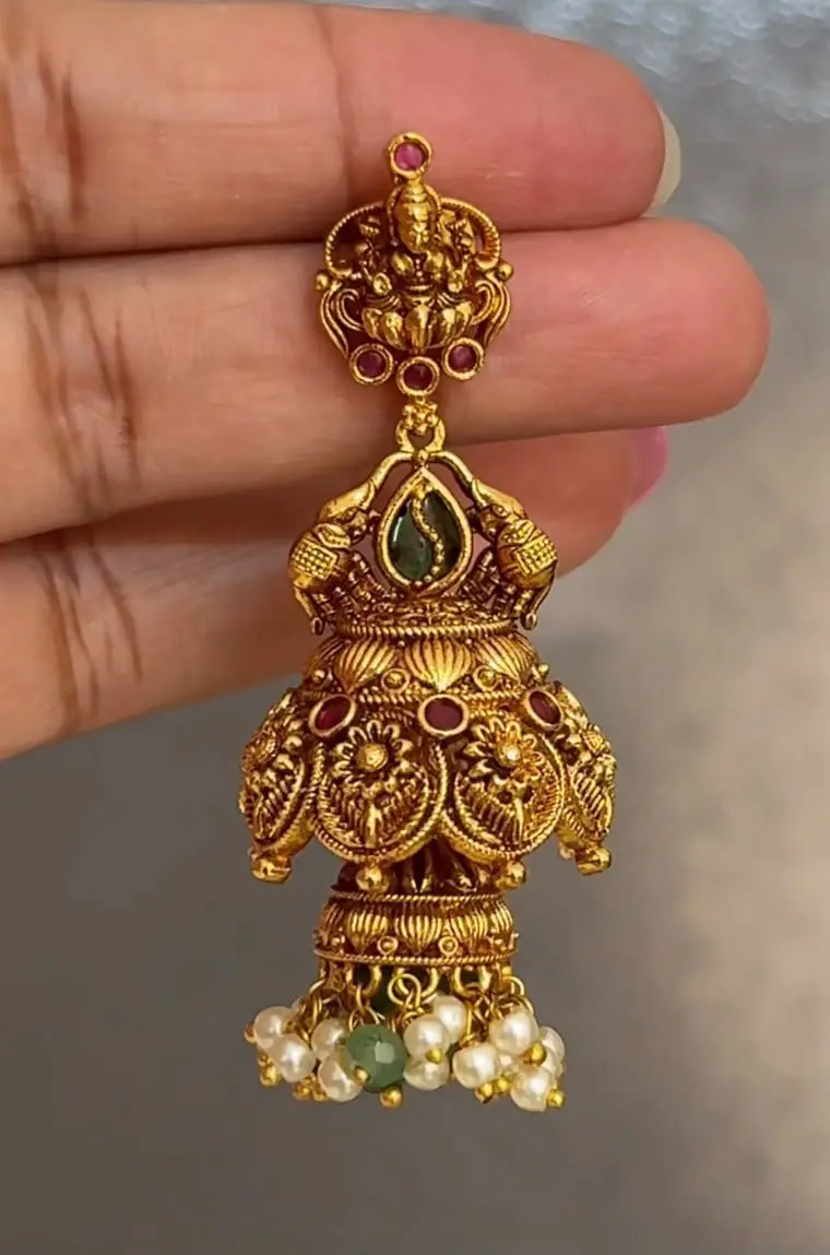 Premium Bridal Double Layer Jhumka