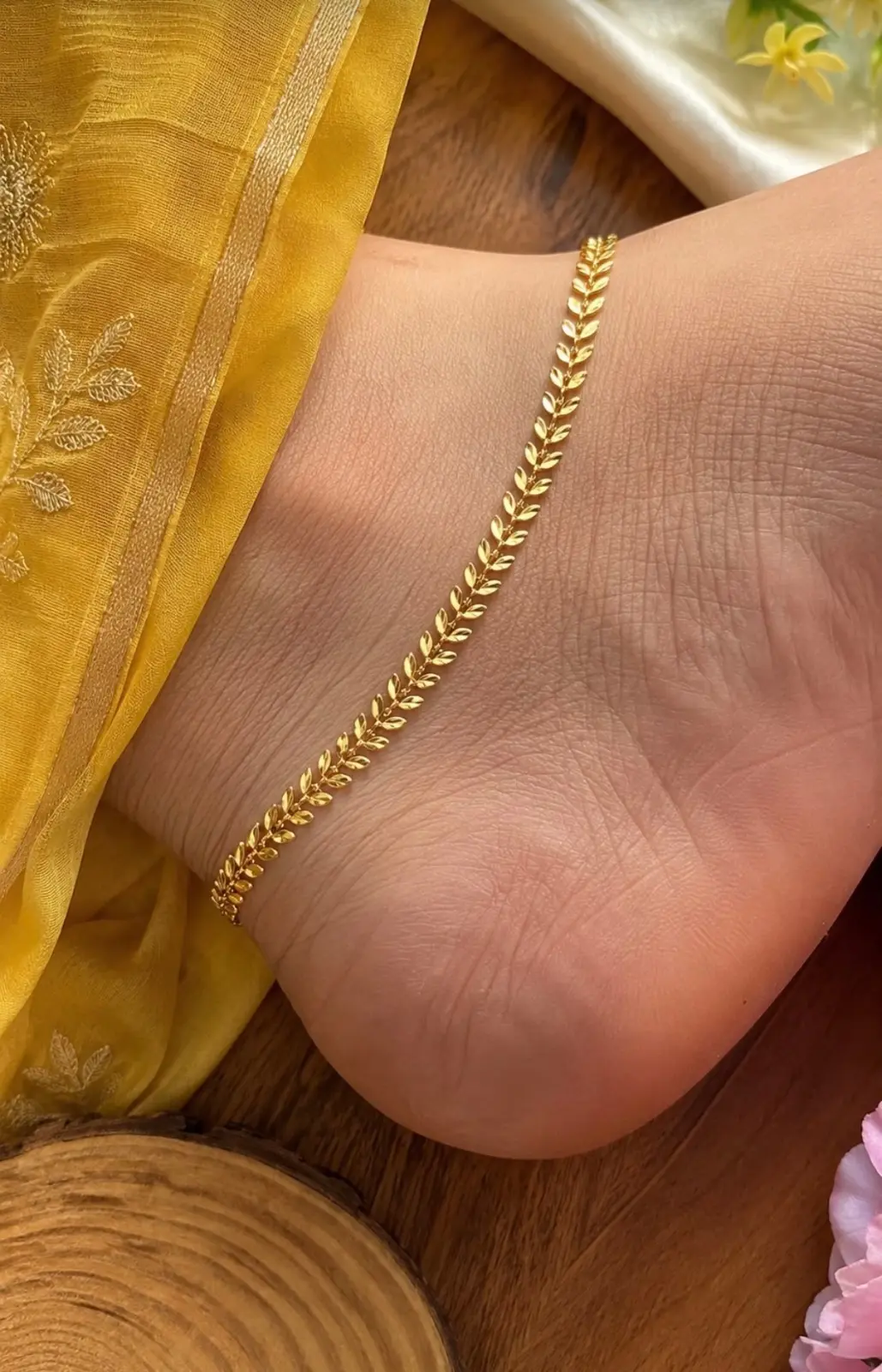 golden anklet — view 1