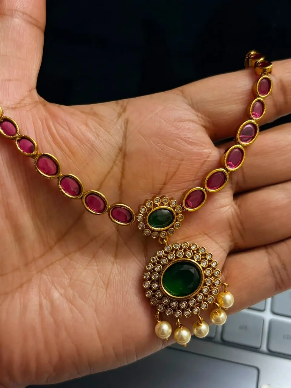Premium Quality AD stoned Necklace — view 2
