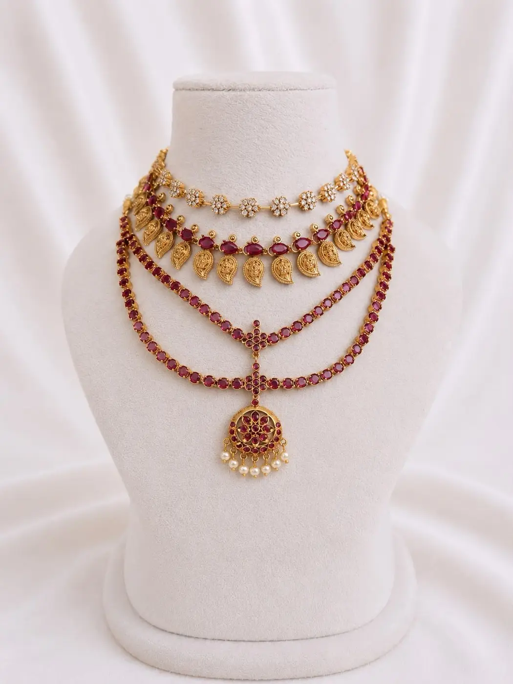 Grand Bridal Layered Trio — view 1