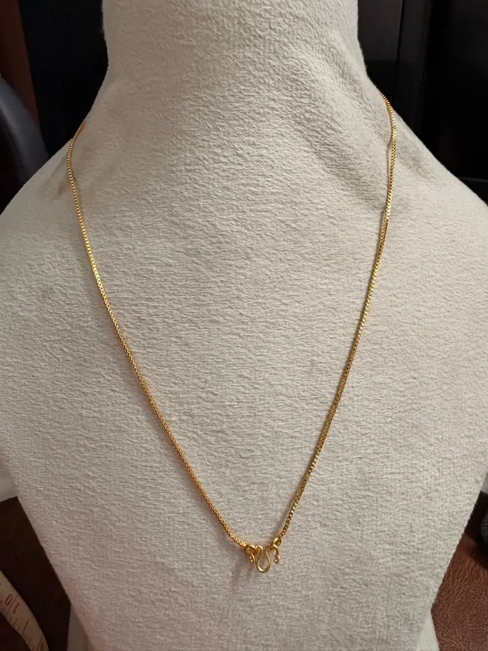 Daily Wear Gold Plated 18 Inch Box Chain