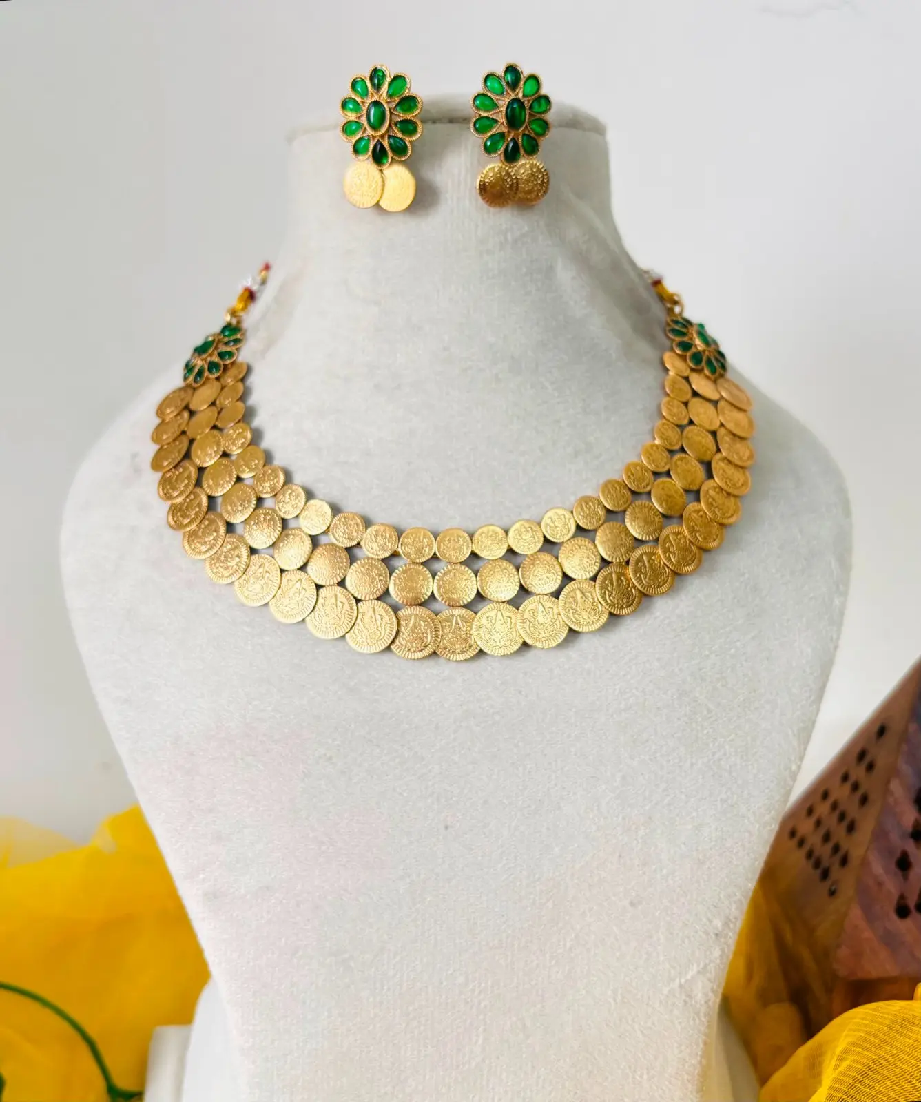 Three Layer Coin Necklace — view 3
