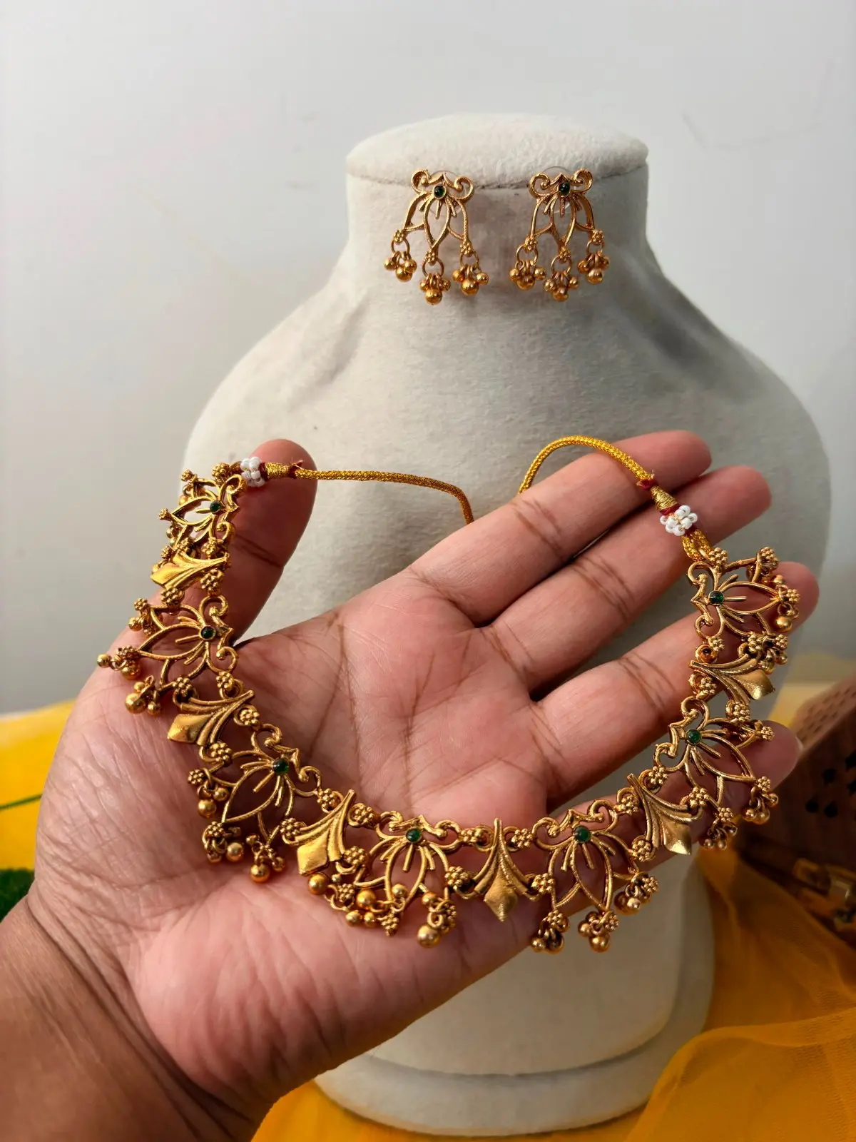 Golden Lotus Necklace — view 3