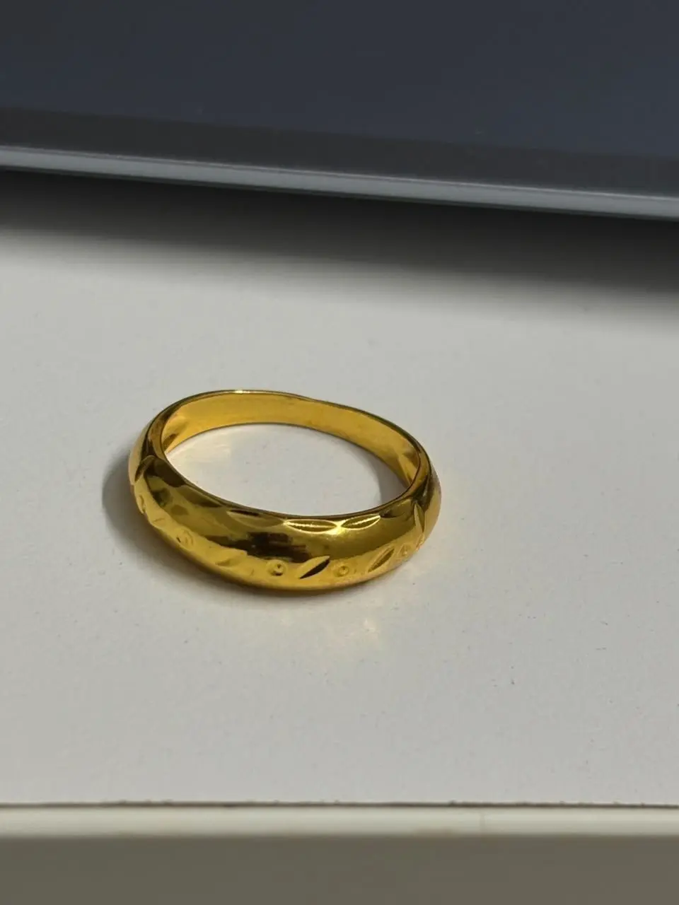 Gold Plated Plain Ring — view 1