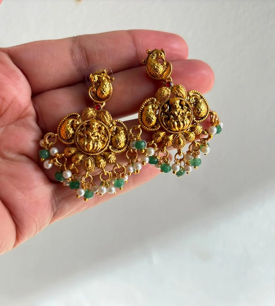 Nagas With Green Pearl drops — view 2