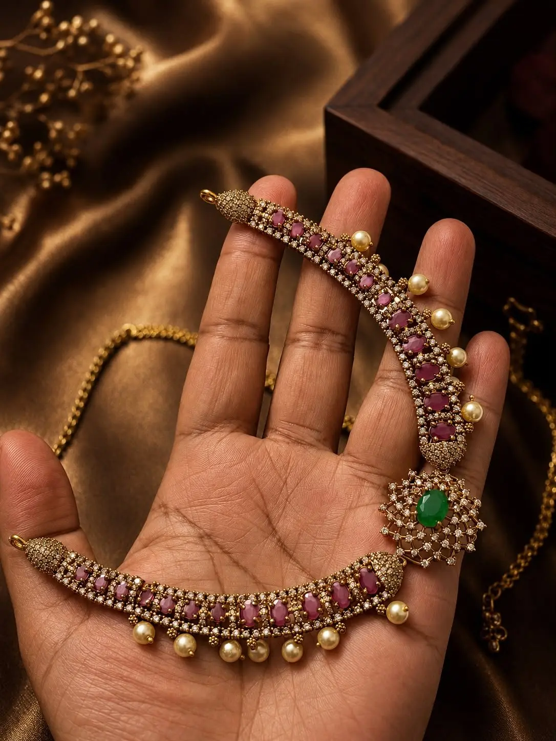 Premium Quality Ruby Necklace — view 2