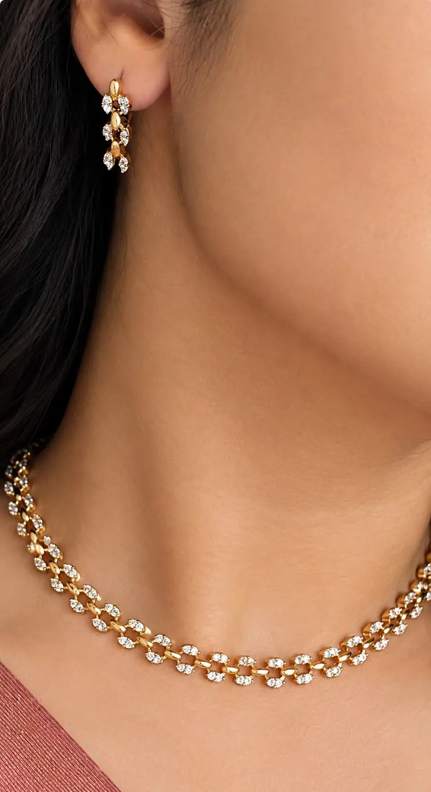 Lightweight Diamond Replica Necklace — view 1