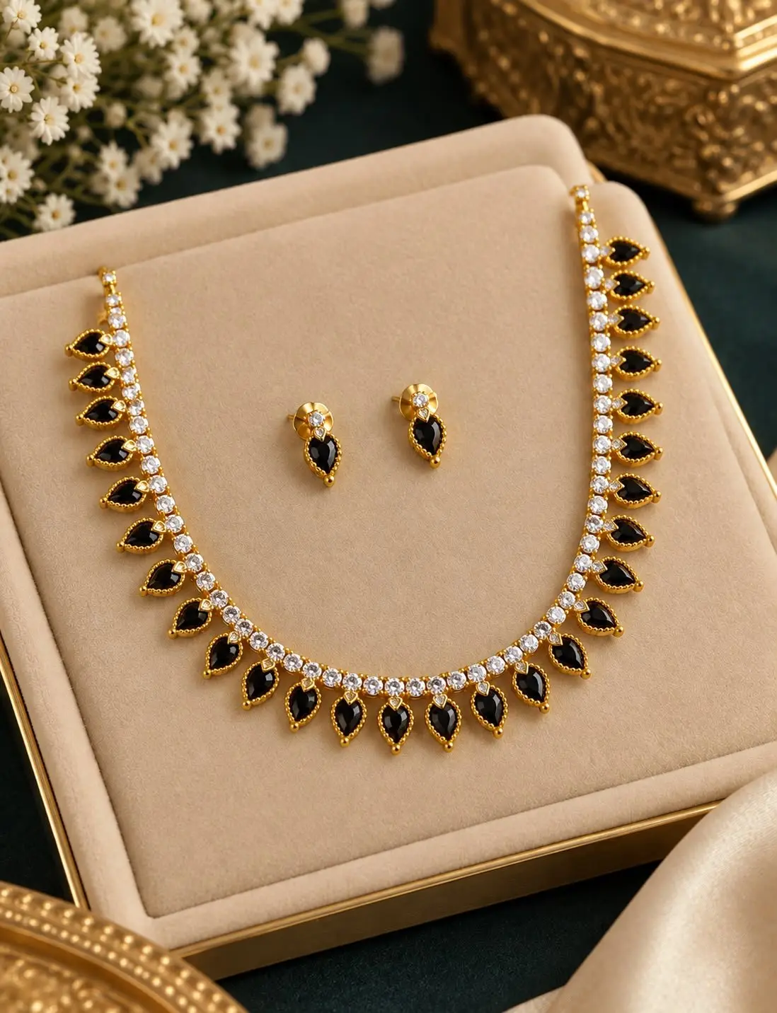 Black Palakka Necklace — view 1