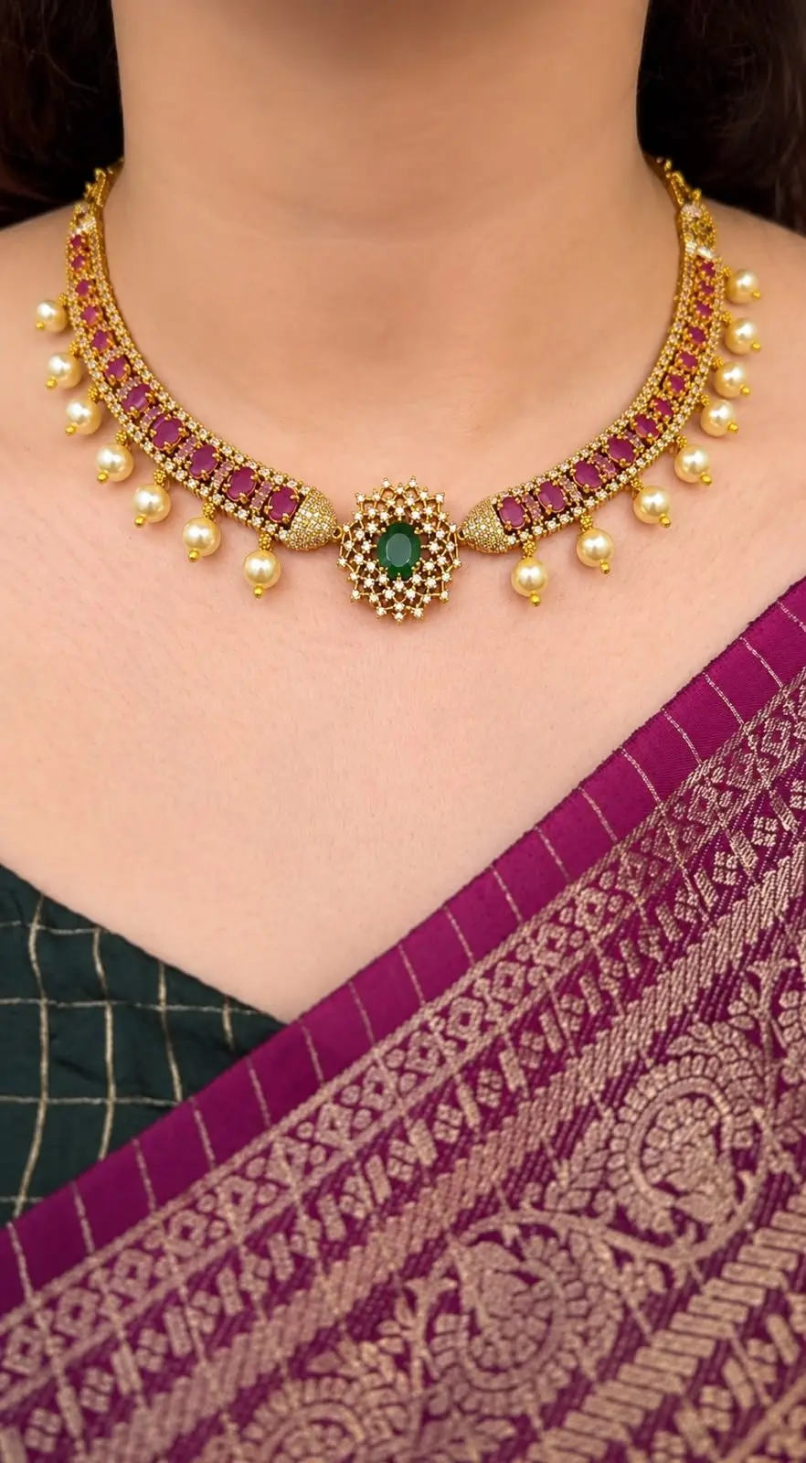 Premium Quality Ruby Necklace — view 1