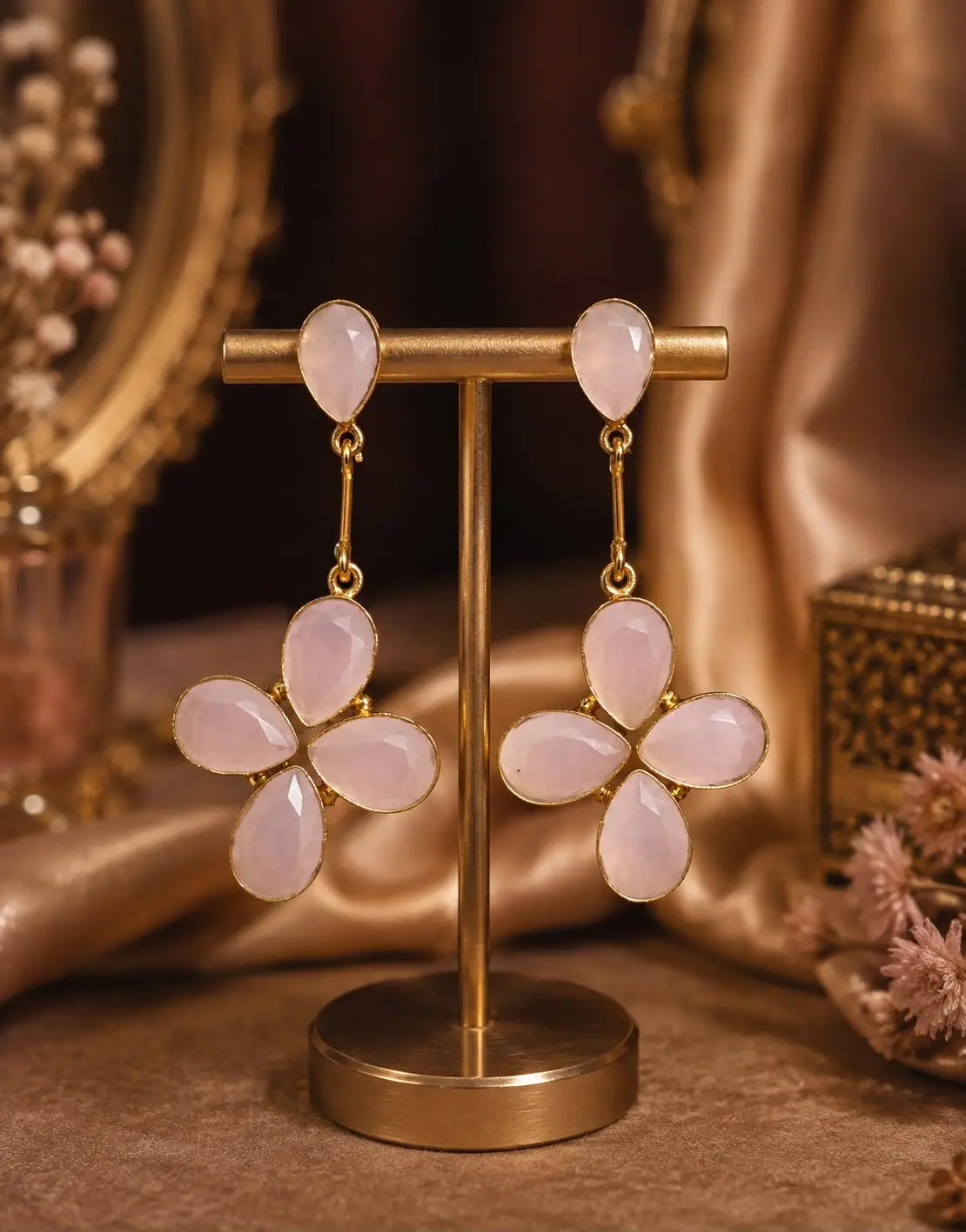 Semi Precious Stone Earrings