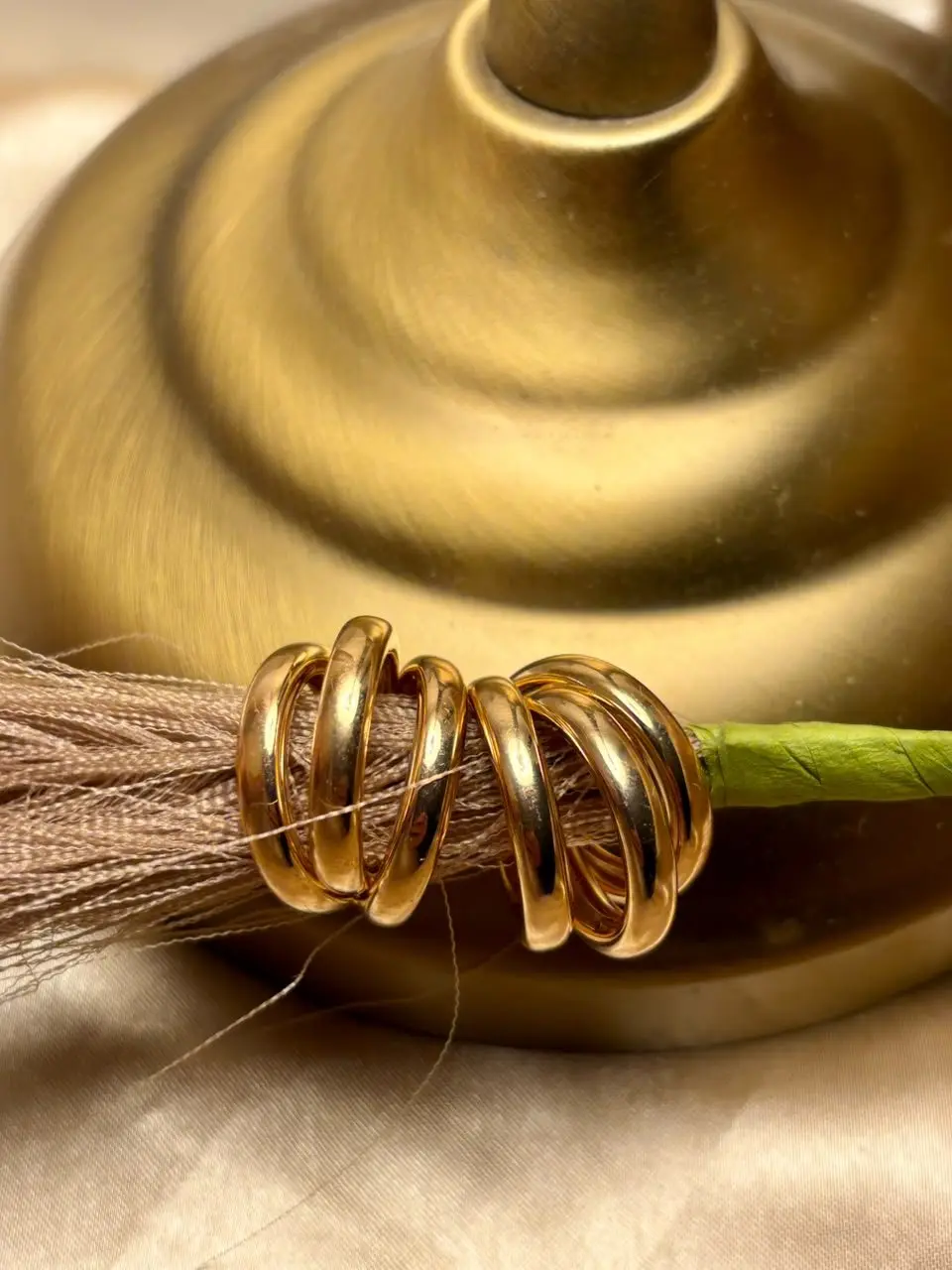 Gold Layered Hoop Earrings — view 1