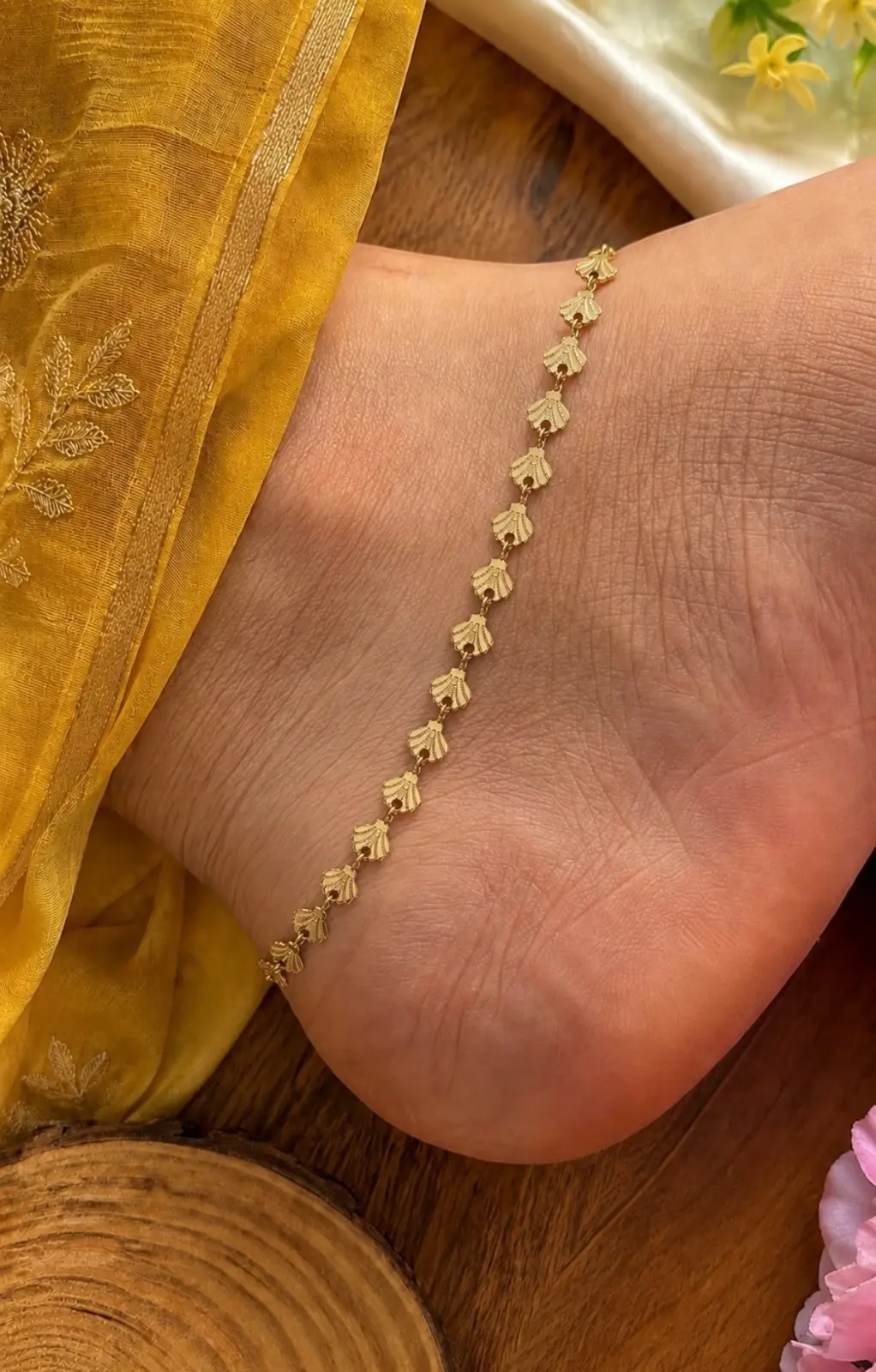 golden anklet — view 1