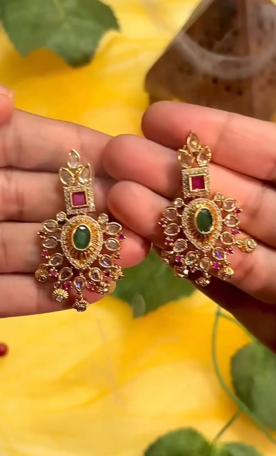 AD Stoned Princess Necklace — view 3