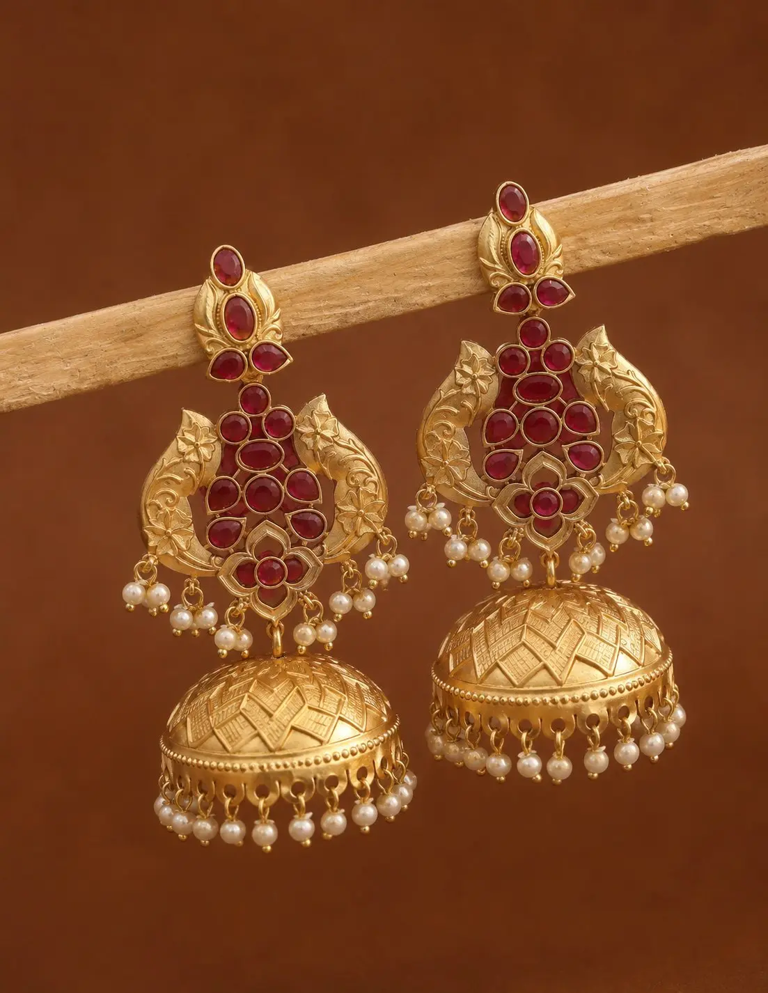 Gulaabo Premium Gold Jhumka — view 2