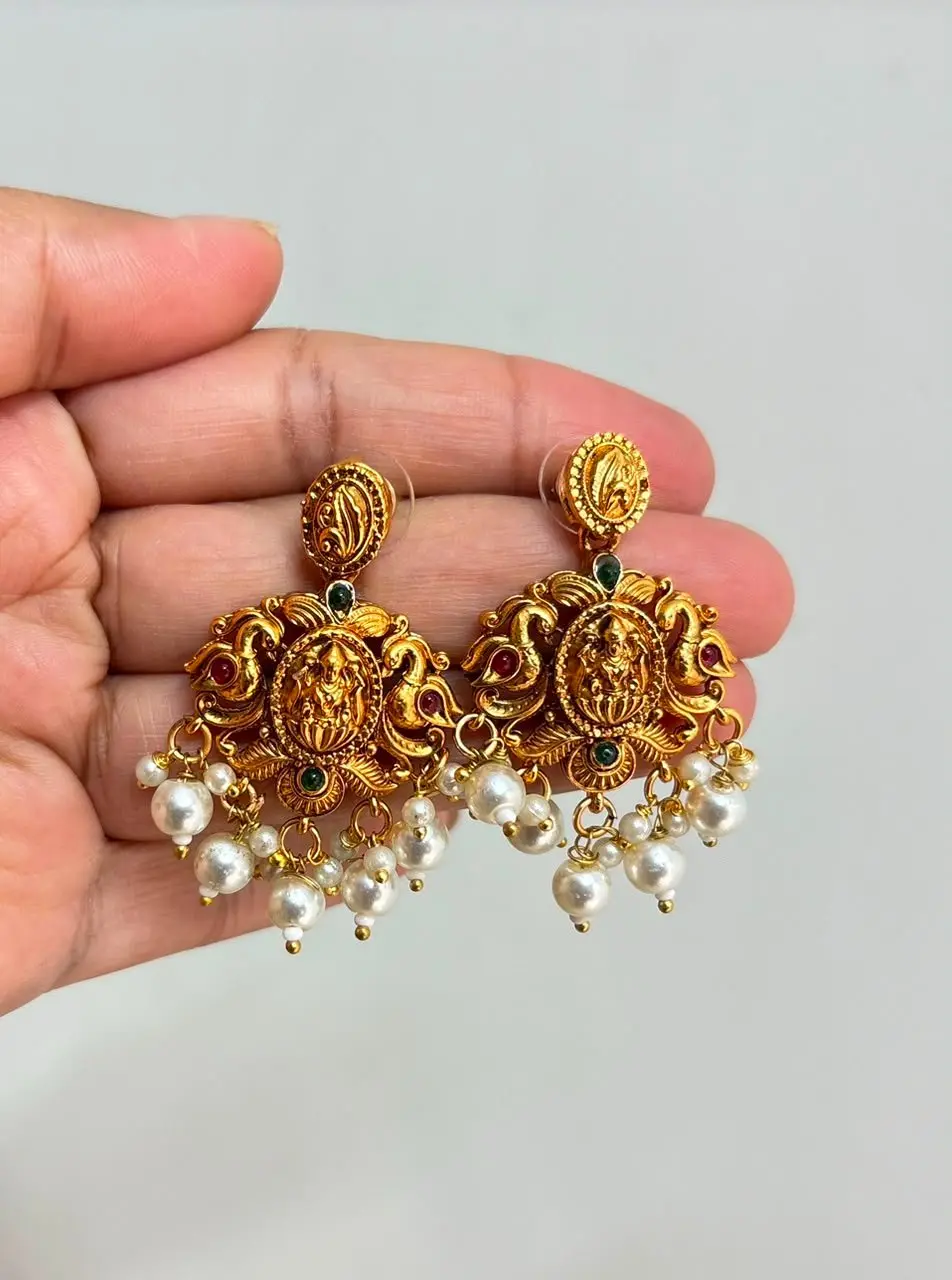 Golden Replica Nagas with Pearls — view 2