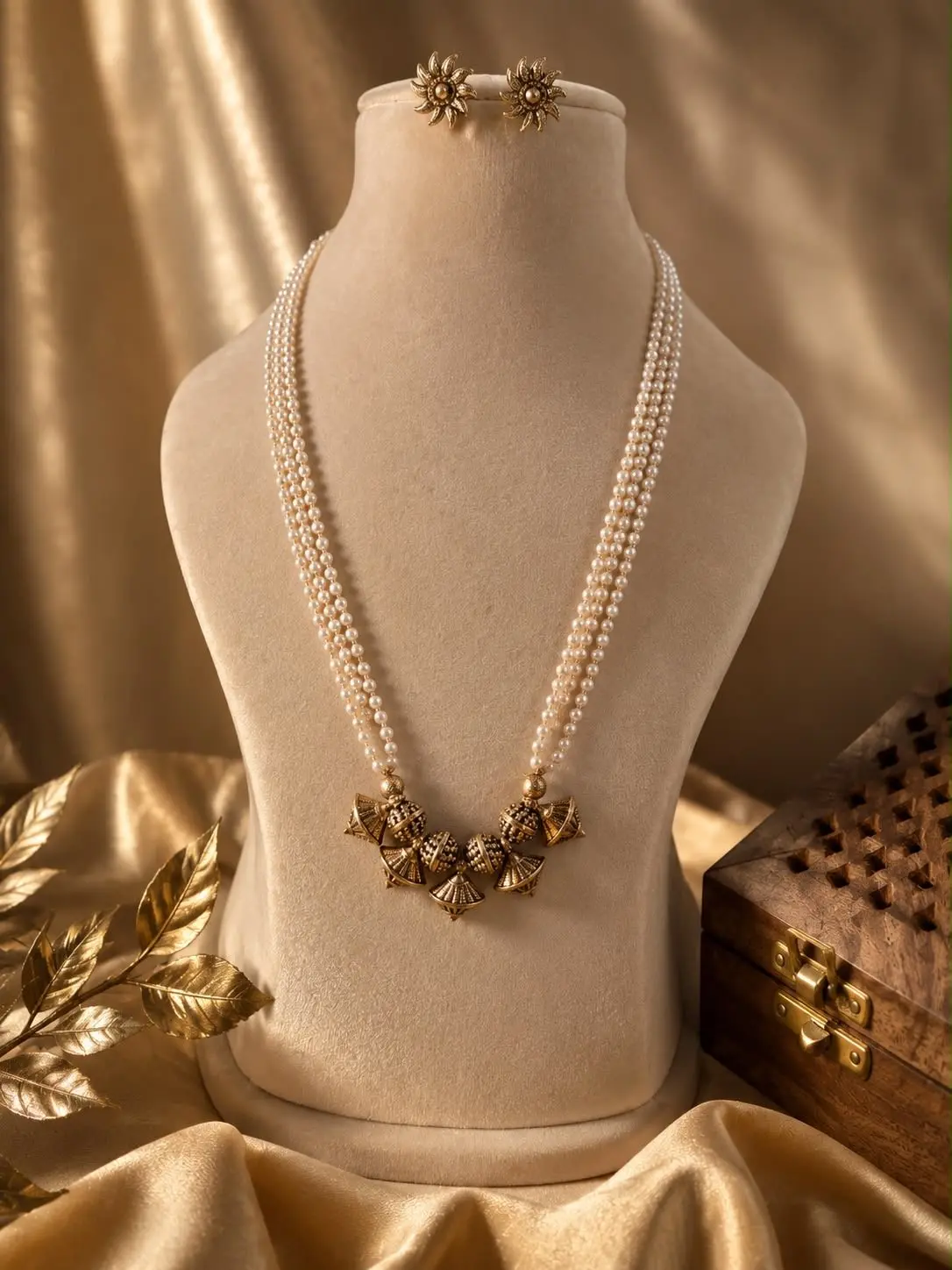3 Layered pearl haram set 2 — view 1