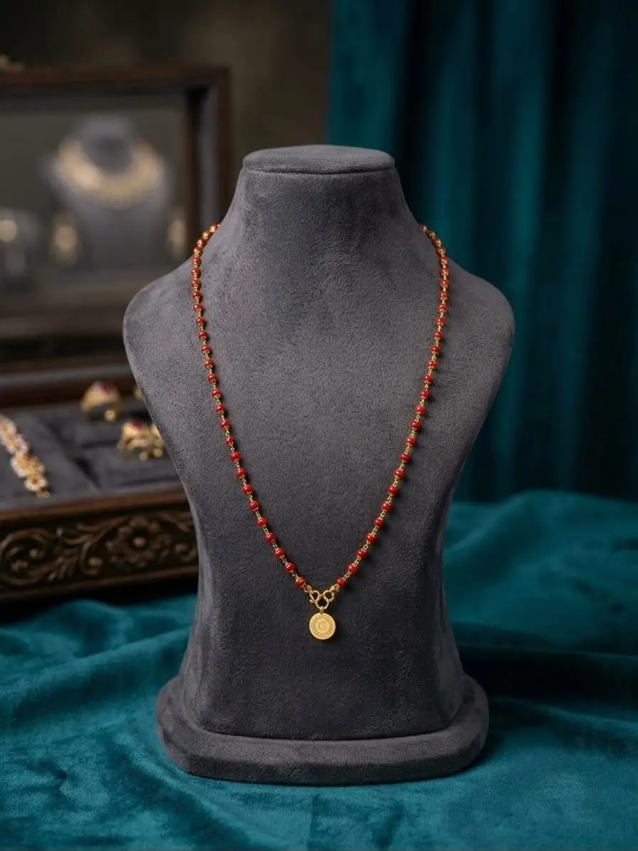 Coral Haram With Pendant — view 1