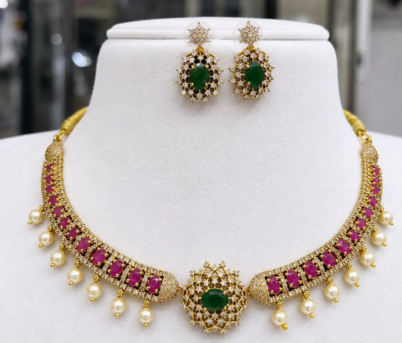 Premium Quality Ruby Necklace — view 4