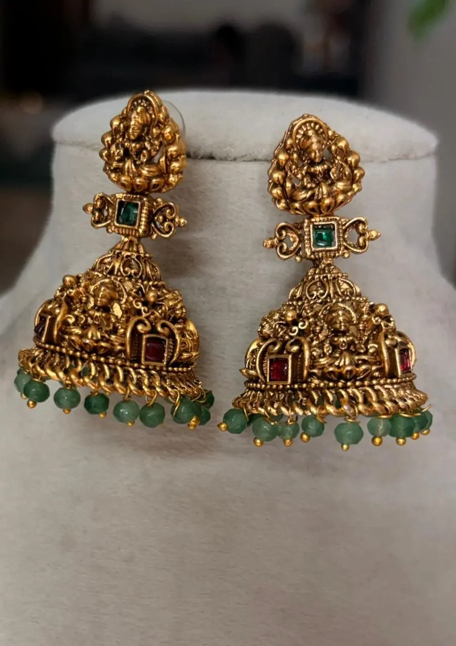 Antique Lakshmi Jhumka — view 2